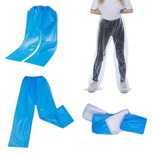 DeaHea 4 Pack Disposable Rain Pants Raincoat