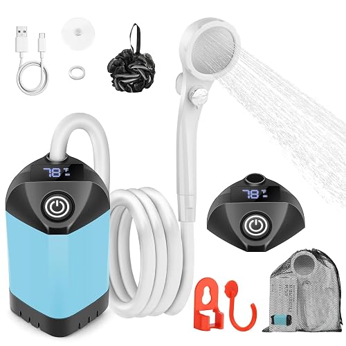 Debraltanner Portable Shower for Camping with 7800mAh