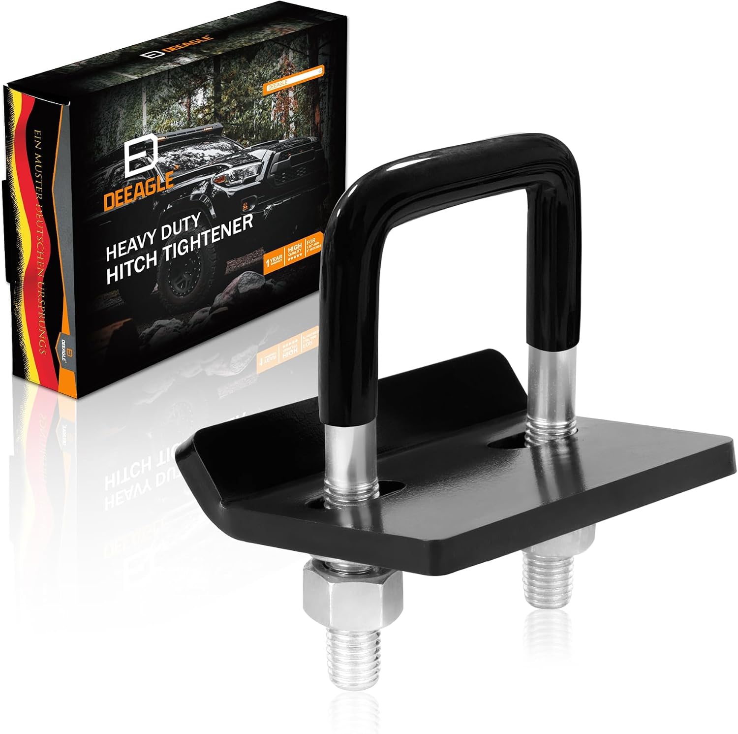 DEEAGLE Hitch Anti-Rattle Tightener: Stop Wobble on 1.25" & 2" Bike Racks