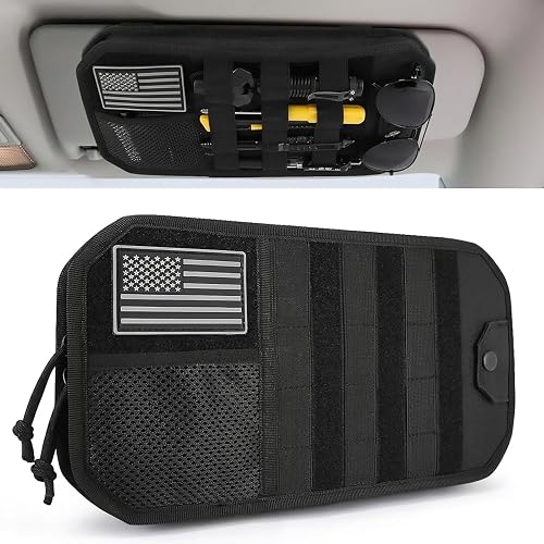 Denchy Molle Car Sun Visor Organizer with