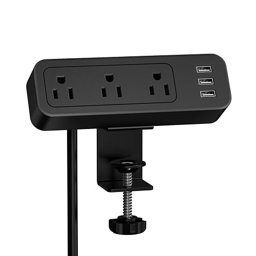 Desk Power Strip JSVER Desk Clamp Power