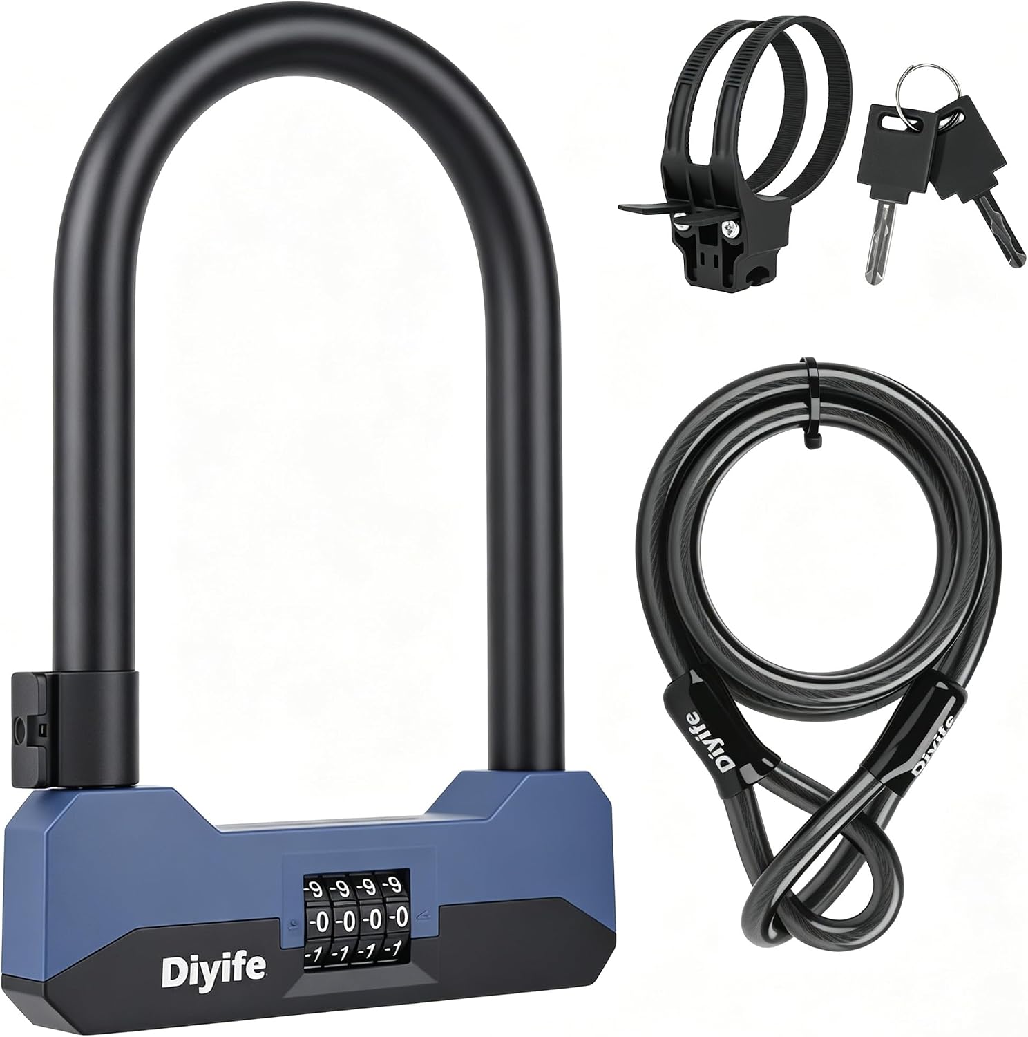 Diyife 18mm Combination Bike U Lock