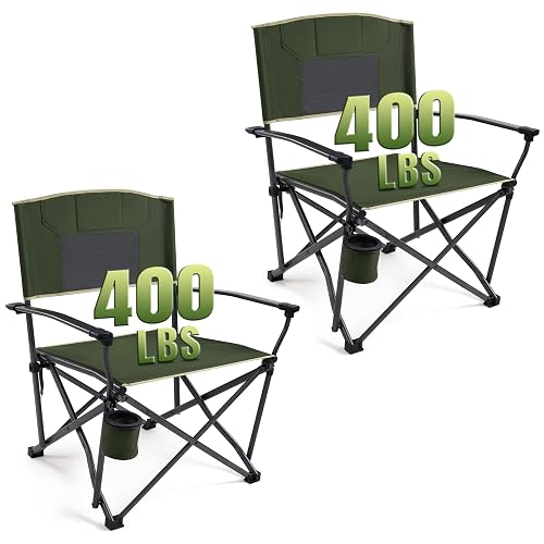DMH OUTDOORS 2 Pack Oversized Camping Chairs