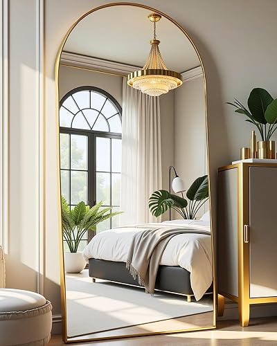 DMWOODFL 71"x26" Arched Full-Length Mirror with