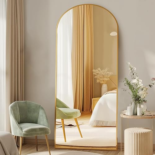 DUMOS 64"x21" Arched Full Length Floor Mirror