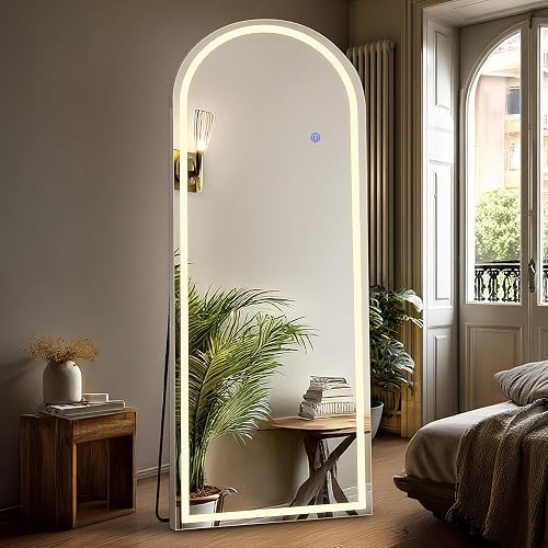 DUMOS Arched Full Length Mirror Lighted