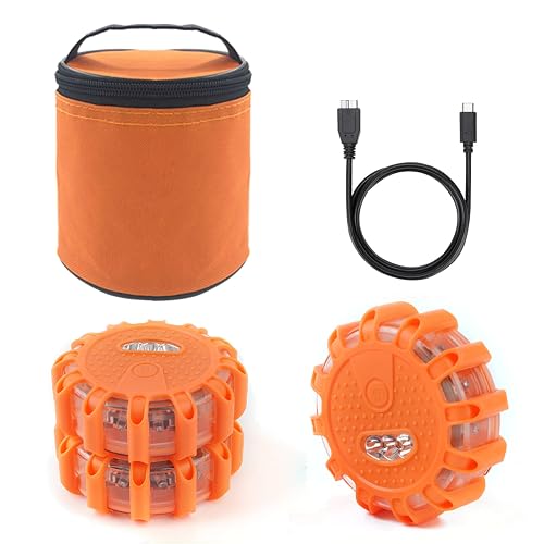 Ecoangel USB Rechargeable LED Road Flares Emergency