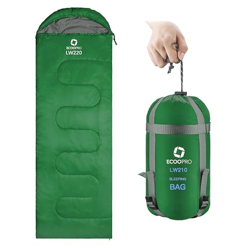 ECOOPRO Warm Weather Sleeping Bag - Portable