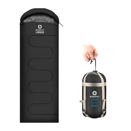 ECOOPRO Warm Weather Sleeping Bag - Portable