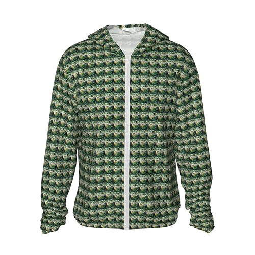 EENRTYT Retro Bicycle Print Sun Protection Hoodie