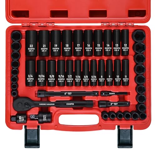EGOFIX 3/8" Drive Impact Socket Set