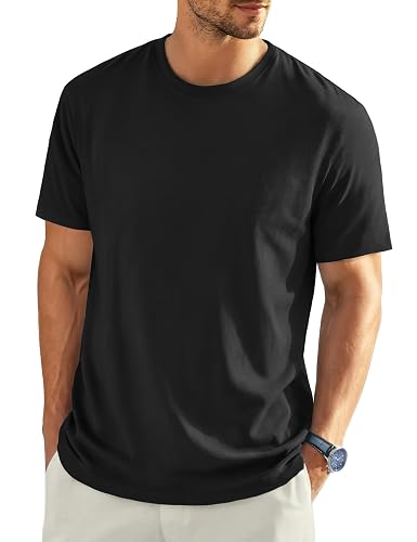EKLENTSON Men's Cotton Crewneck T-Shirts Short Sleeve