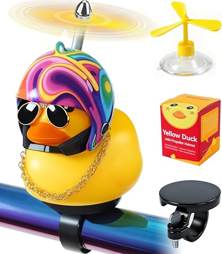 EMPATHECH Rubber Duck Bike Decorations Cute Squeak