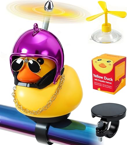EMPATHECH Rubber Duck Bike Decorations Cute Squeak