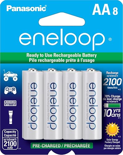 Eneloop Panasonic BK-3MCCA8BA AA 2100 Cycle Ni-MH