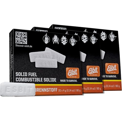 Esbit 4g Solid Fuel Tablets for Backpacking