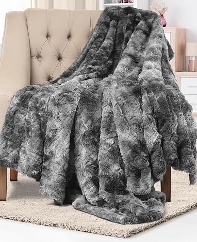 Everlasting Comfort Soft & Comfortable Gray Faux