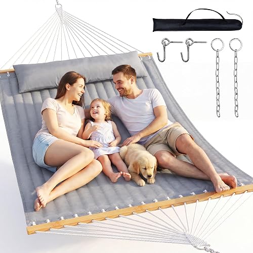 Everyfun Double Hammock with Spreader Bar -