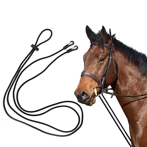Extra Long 13ft Horse Rein Elastic Neck