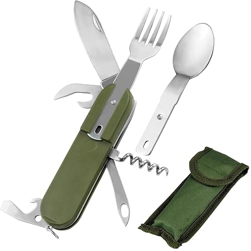 EZYoutdoor 7-in-1 Camping Utensils