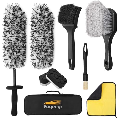 Faqeegi 9PCS Wheel Detailing Kit Metal-Free Scratch-Free