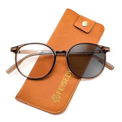 FEISEDY Photochromic Blue Light Blocking Glasses Fashion