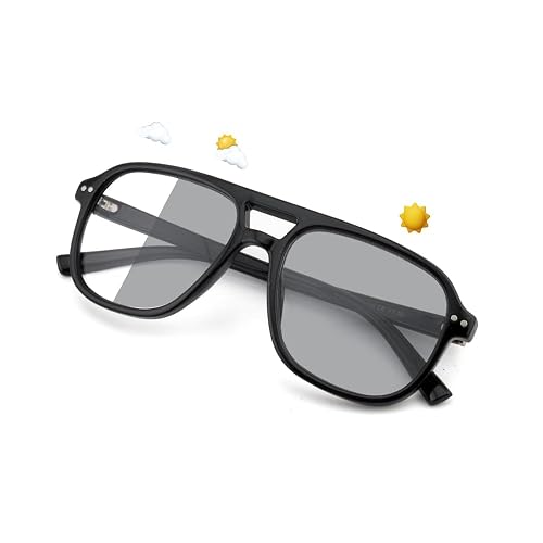 FEIVSN Aviator Photochromic Reading Glasses for Women