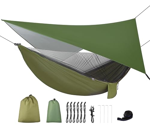 FIRINER Hammock with Rain Fly Tarp