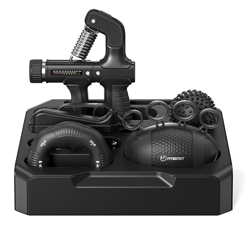 FitBeast Grip Strength Trainer Kit with Storage