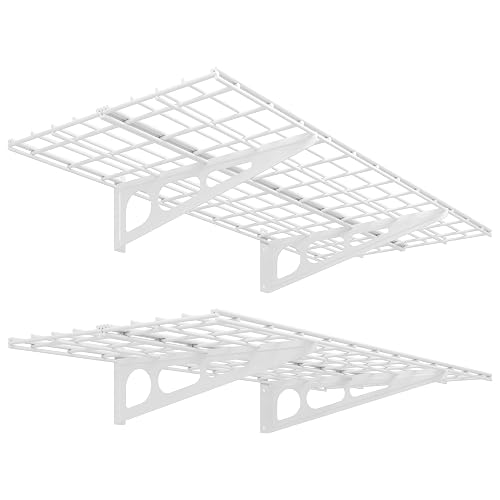 FLEXIMOUNTS 2-Pack 2x4ft 24-inch-by-48-inch Wall Shelf