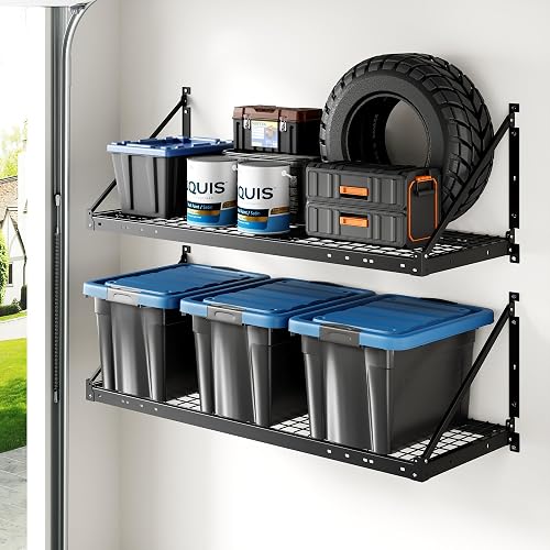 FLEXIMOUNTS 2-Pack 2x4ft Garage Wall Shelving -