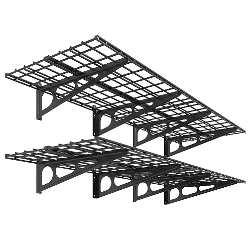 FLEXIMOUNTS 2-Pack 2x6ft Garage Shelving 24-inch-by-72-inch