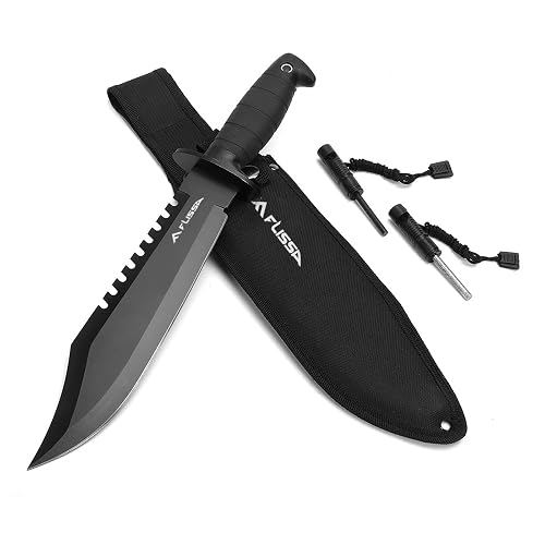 FLISSA Survival Hunting Knife with Sheath