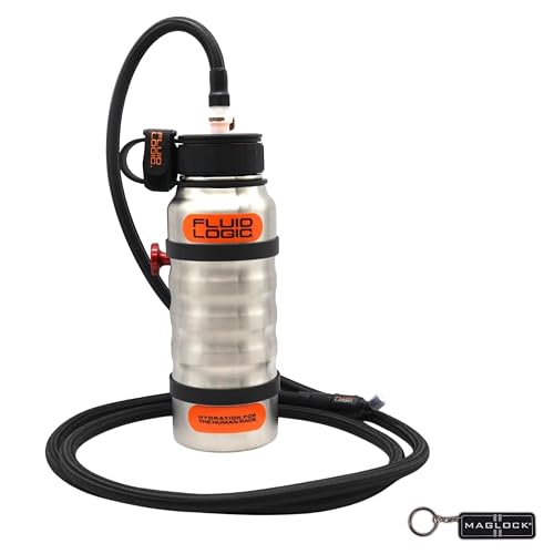 FLUIDLOGIC Wave Stainless Steel Hydration Bottle w/Quick