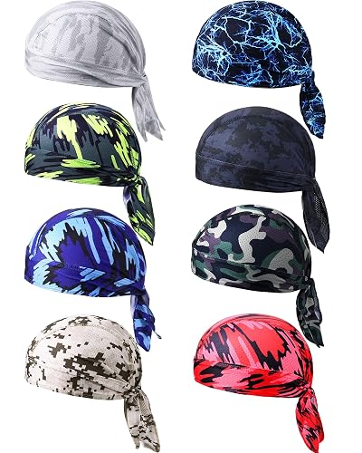 Foaincore 8 Pack Do Rag Skull Caps