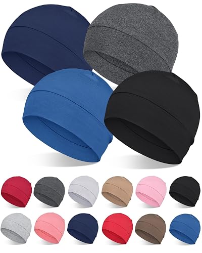FocusCare 2Pcs/4Pcs 100% Viscose Beanies for Men