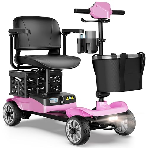 Foldable 4-Wheel Mobility Scooter – Portable Motorized