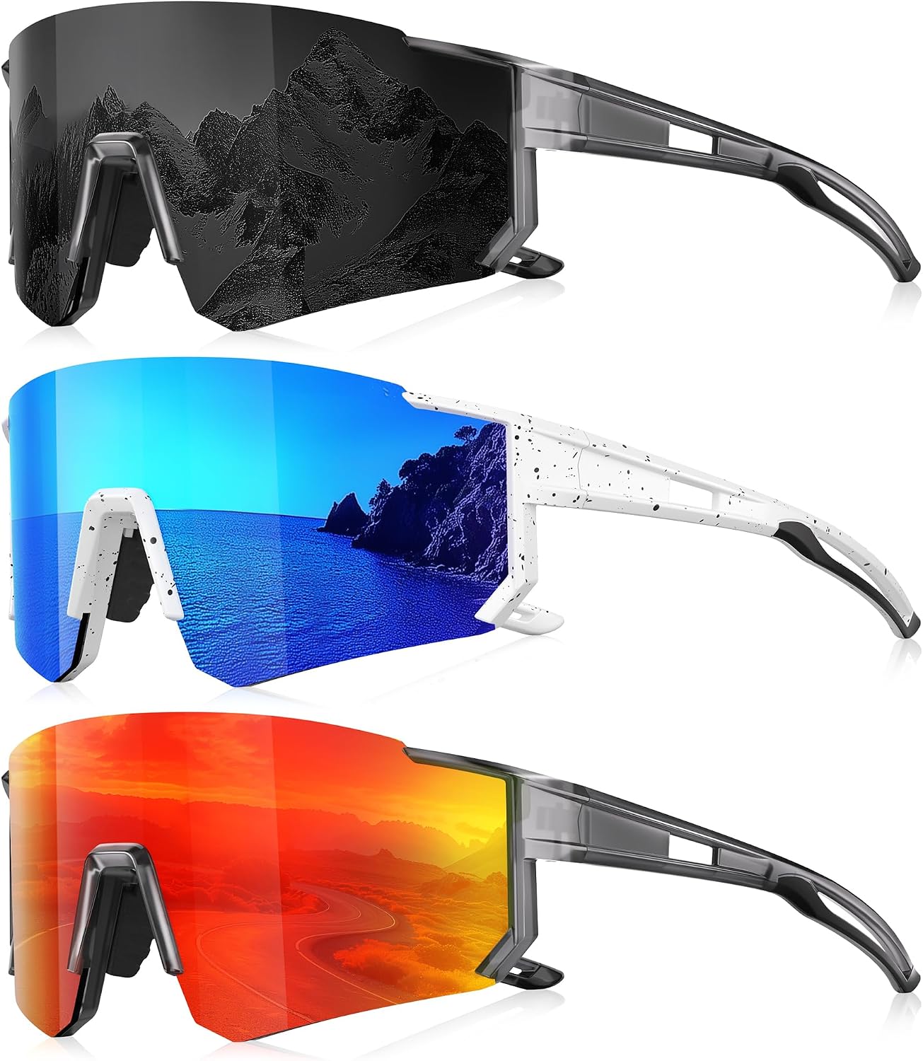 Foliful Polarized Sunglasses Protection Baseball