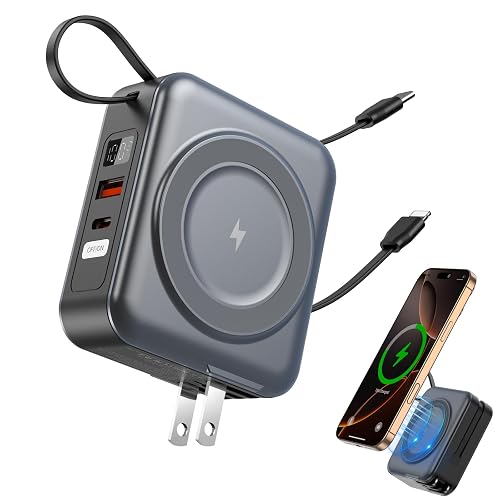 for Magsafe Portable Charger with AC Wall