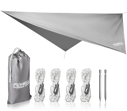 Foxelli Hammock Rain Fly - Waterproof Lightweight