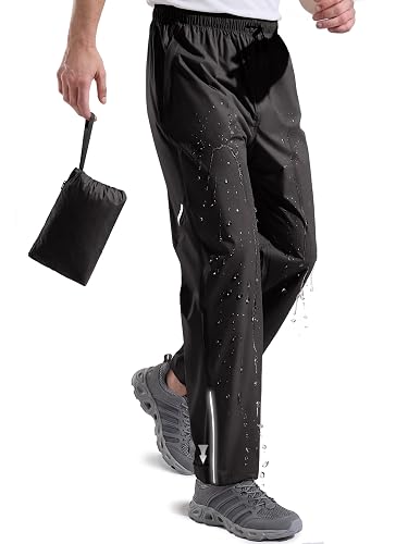 FREE SOLDIER Men's Lightweight Rain Pants Windproof