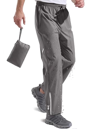 FREE SOLDIER Men's Lightweight Rain Pants Windproof
