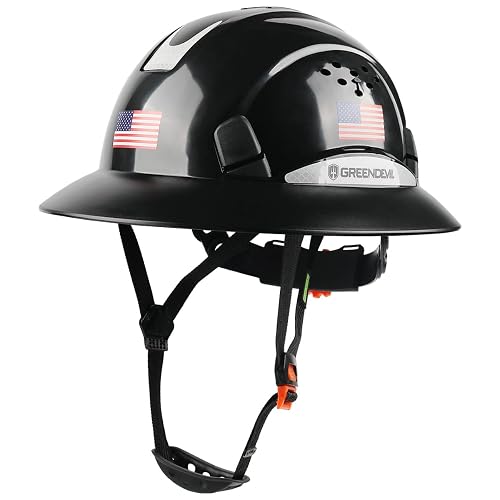 Full Brim Hard Hat Vented Construction Safety