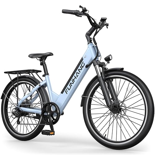 Funhang 20MPH Step Thru Electric Bicycle