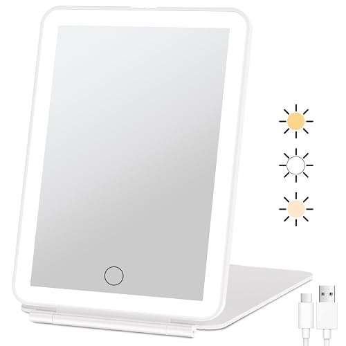 FUNTOUCH Rechargeable Travel Makeup Mirror with 72