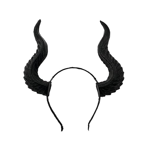 Furimuk Devil Horns Headband Witch Demon Headpiece
