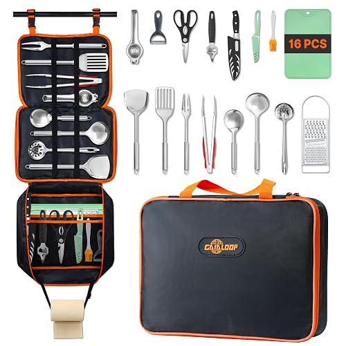 Gaialoop Portable Camping Cooking Utensils Set