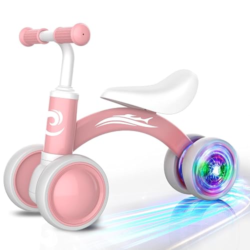 Gamfeiny Colorful Lighting Baby Balance Bike Toys