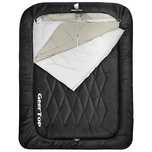 GEERTOP Queen Size Double Sleeping Bag with