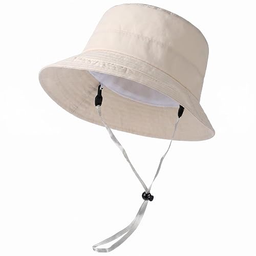 Gemoioio White Bucket Hat Ride Hats